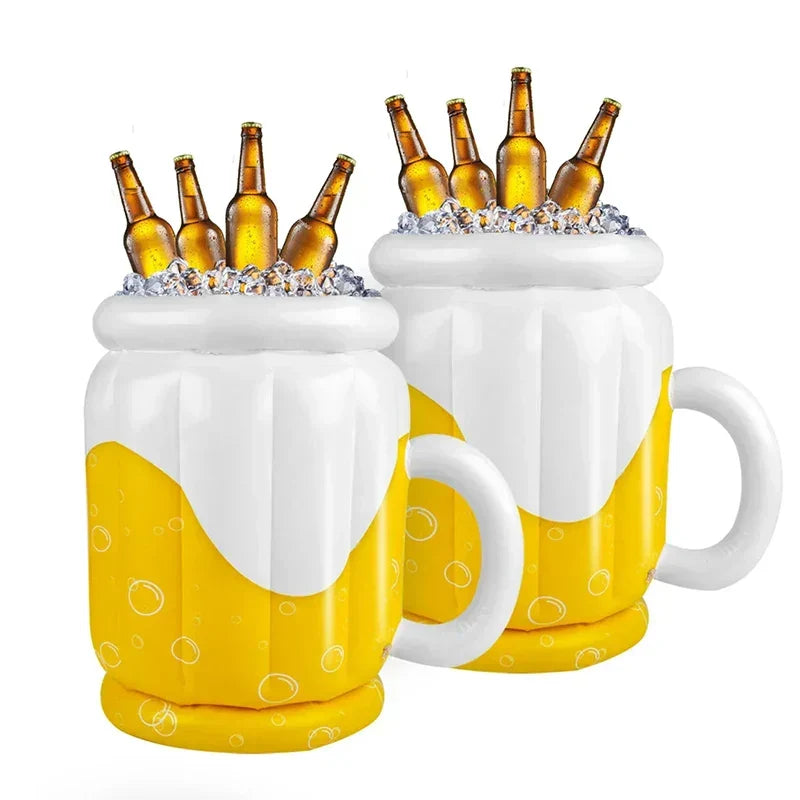 Oktoberfest Aufblasbarer Bierkühler, Bierkrug-Design Poolzubehör