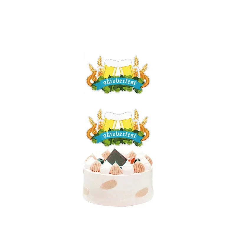 Oktoberfest Party-Deko Set, Banner Ballons Cake Topper