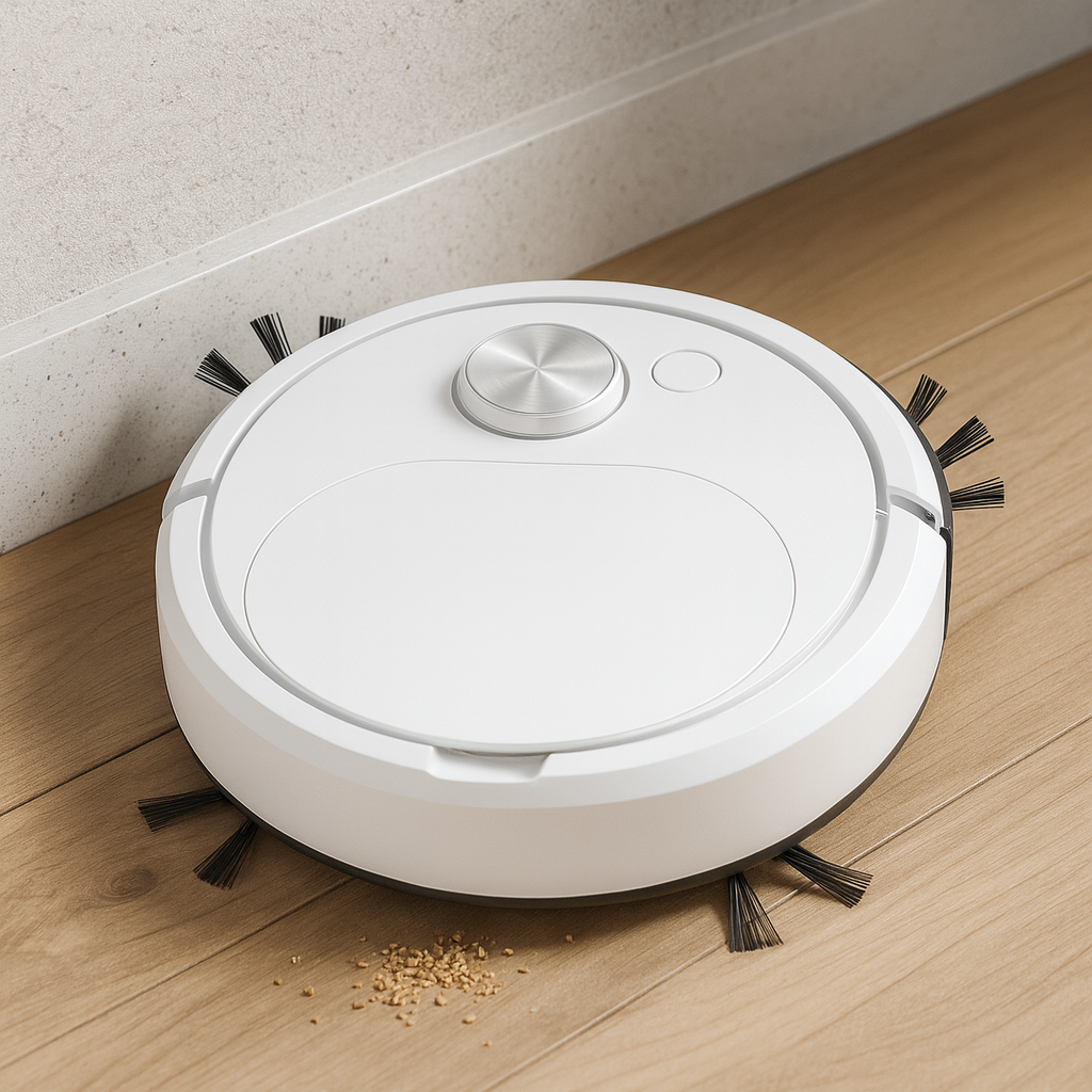 Saugroboter reinigt Hartboden automatisch