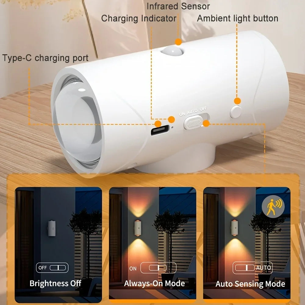 SensorLight – Smarte LED-Bewegungsmelder-Leuchte zur Wandmontage, 2er Set