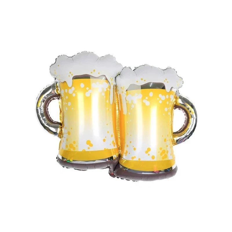 Oktoberfest Ballon-Set Bierkrug-Design, 16-teilig