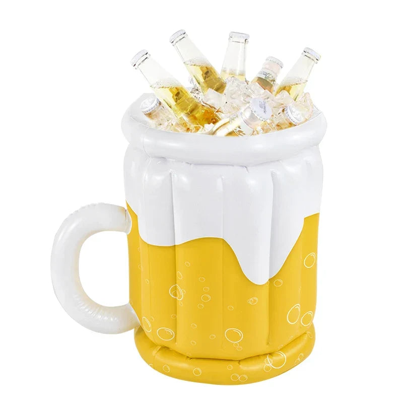 Oktoberfest Aufblasbarer Bierkühler, Bierkrug-Design Poolzubehör