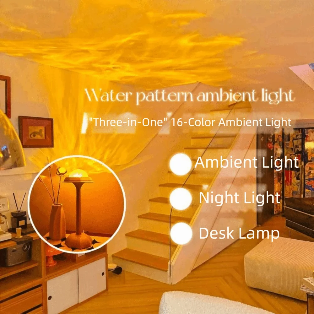 MagicalLamp LED-Tischlampe mit Wassereffekt