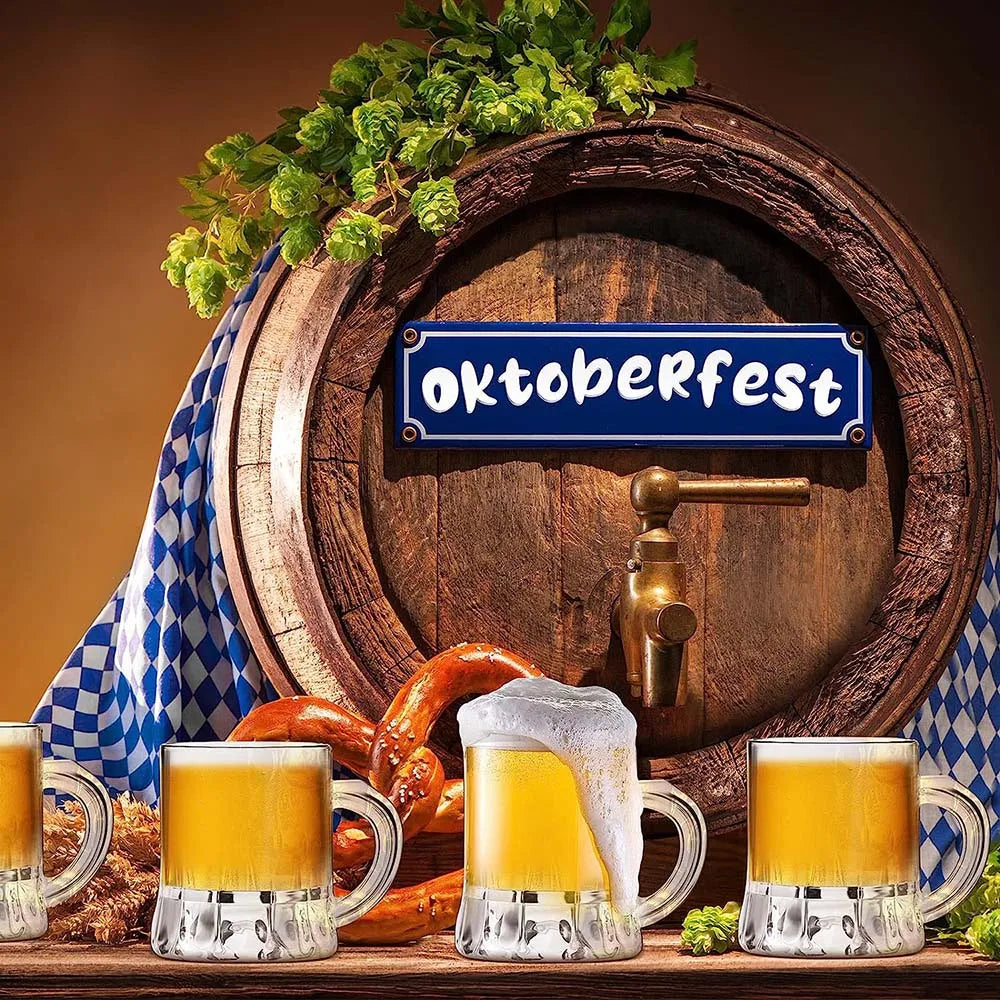 Oktoberfest Mini-Bierkrüge Set, Shotgläser 30ml