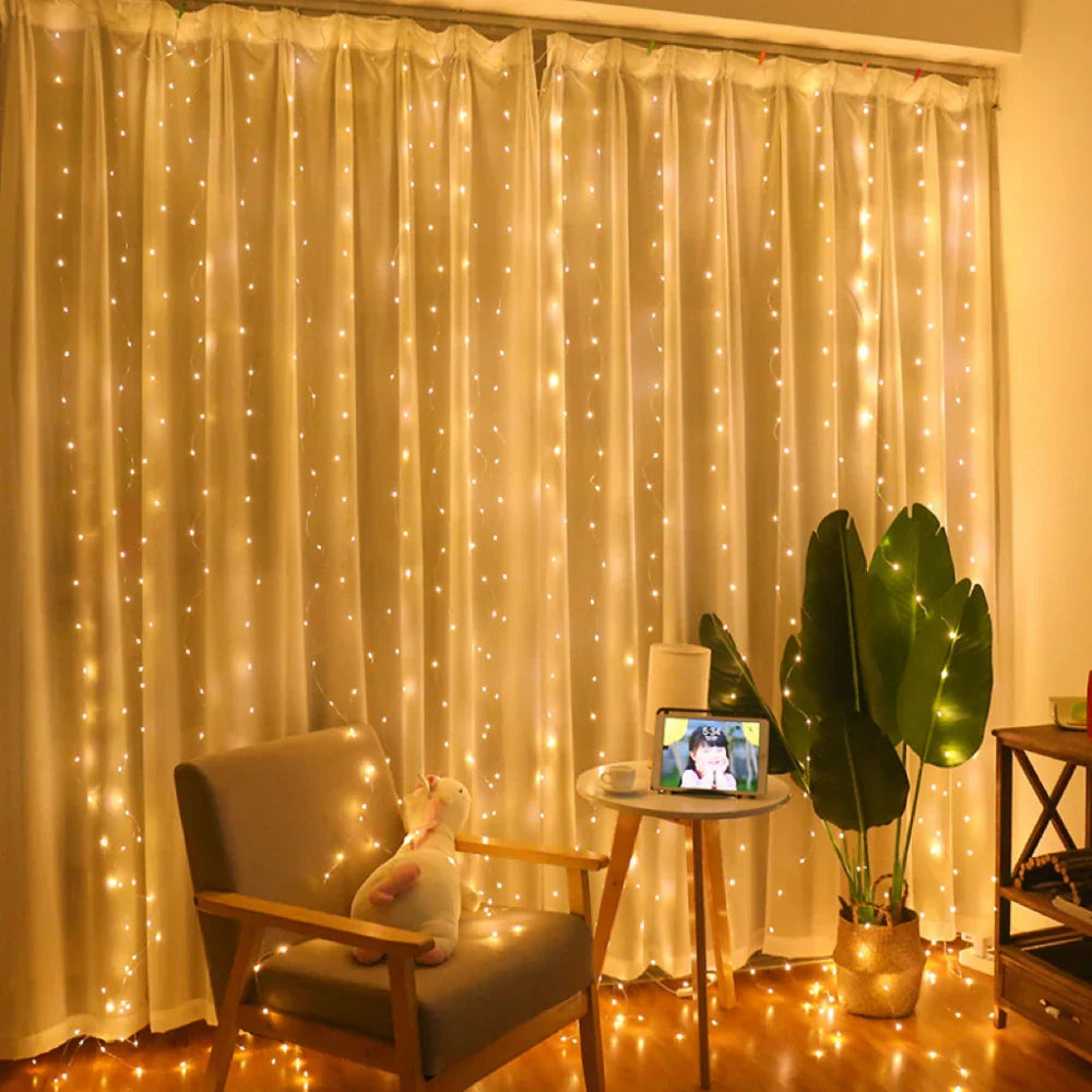 CurtainLights – LED-Lichtervorhang für gemütliche Beleuchtung