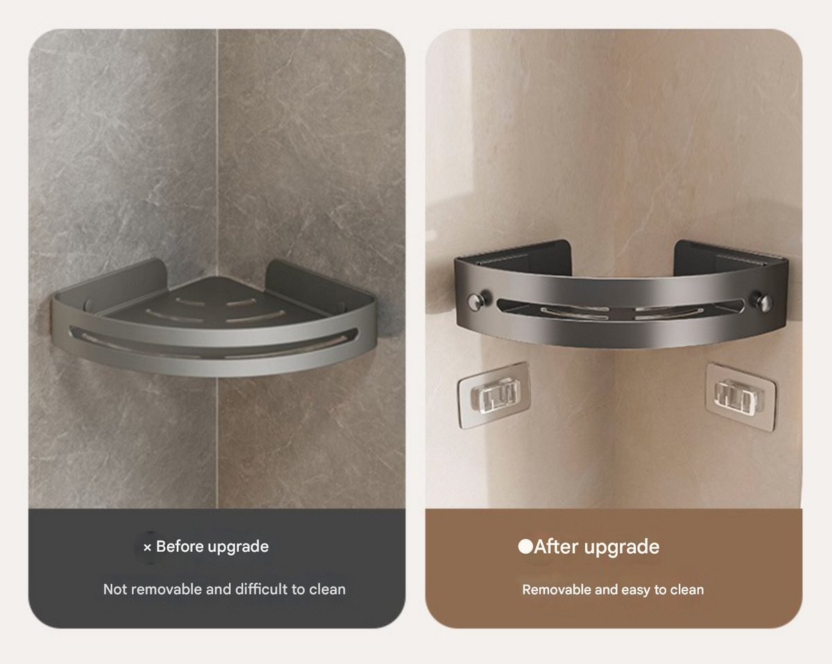 TriangleShelf Stanzfreies Eckregal Für Dusche Und Bad