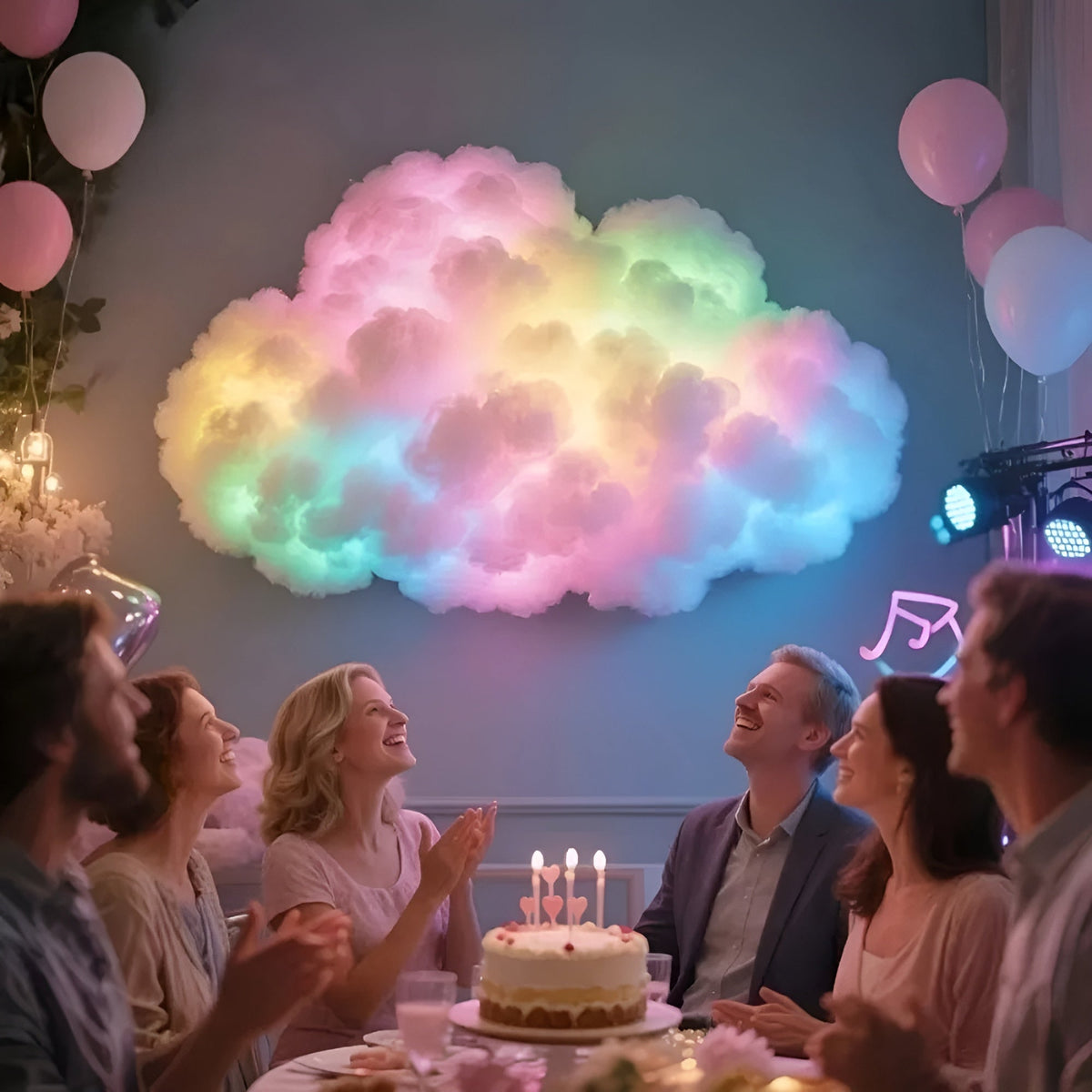 CloudLight LED-Lichterkette Mehrfarbig, Ambiente-Beleuchtung USB