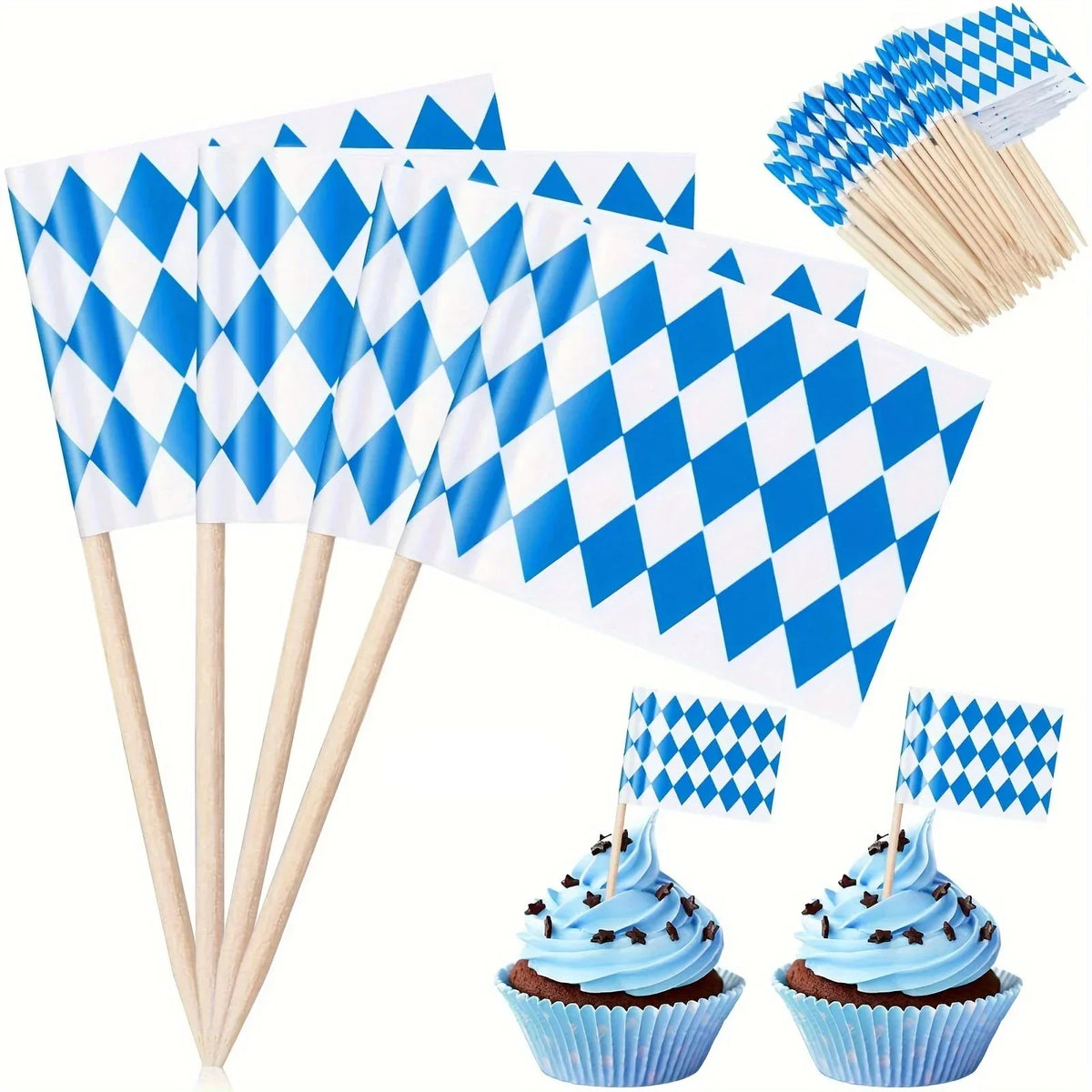 Oktoberfest Deko-Set, Banner Girlande & Partyspieße