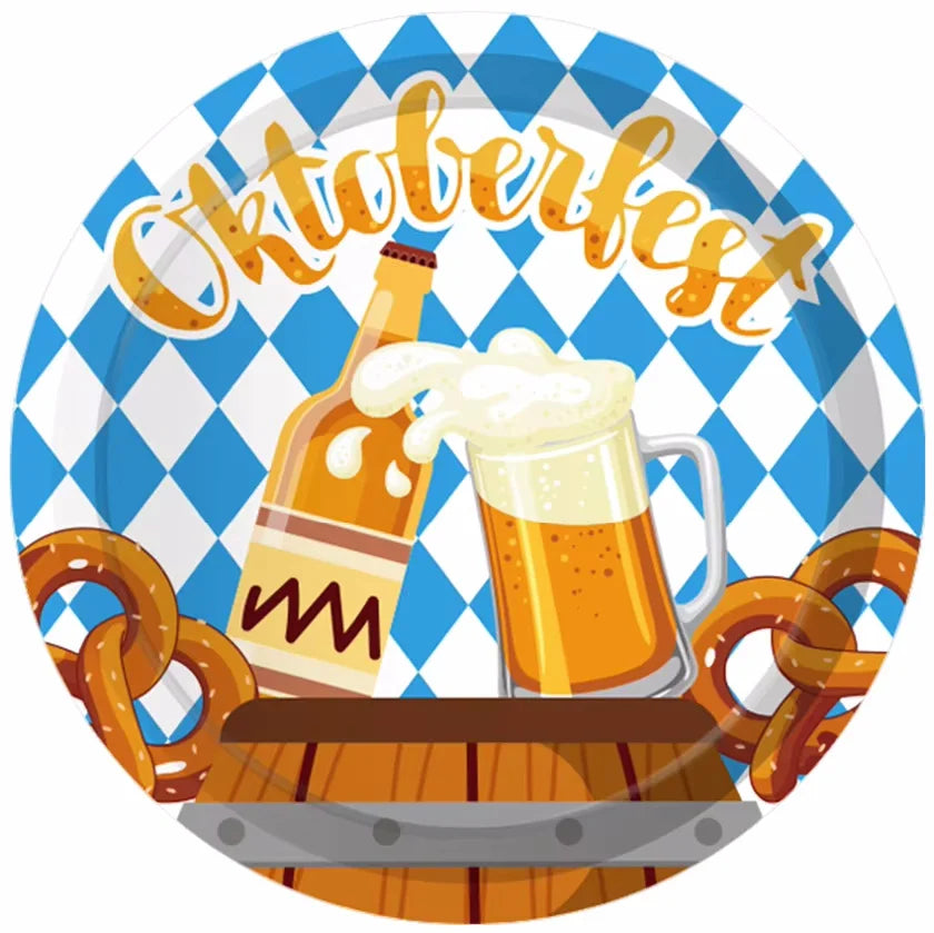 Oktoberfest Einweg-Partygeschirr Set, 76-teilig Partyzubehör