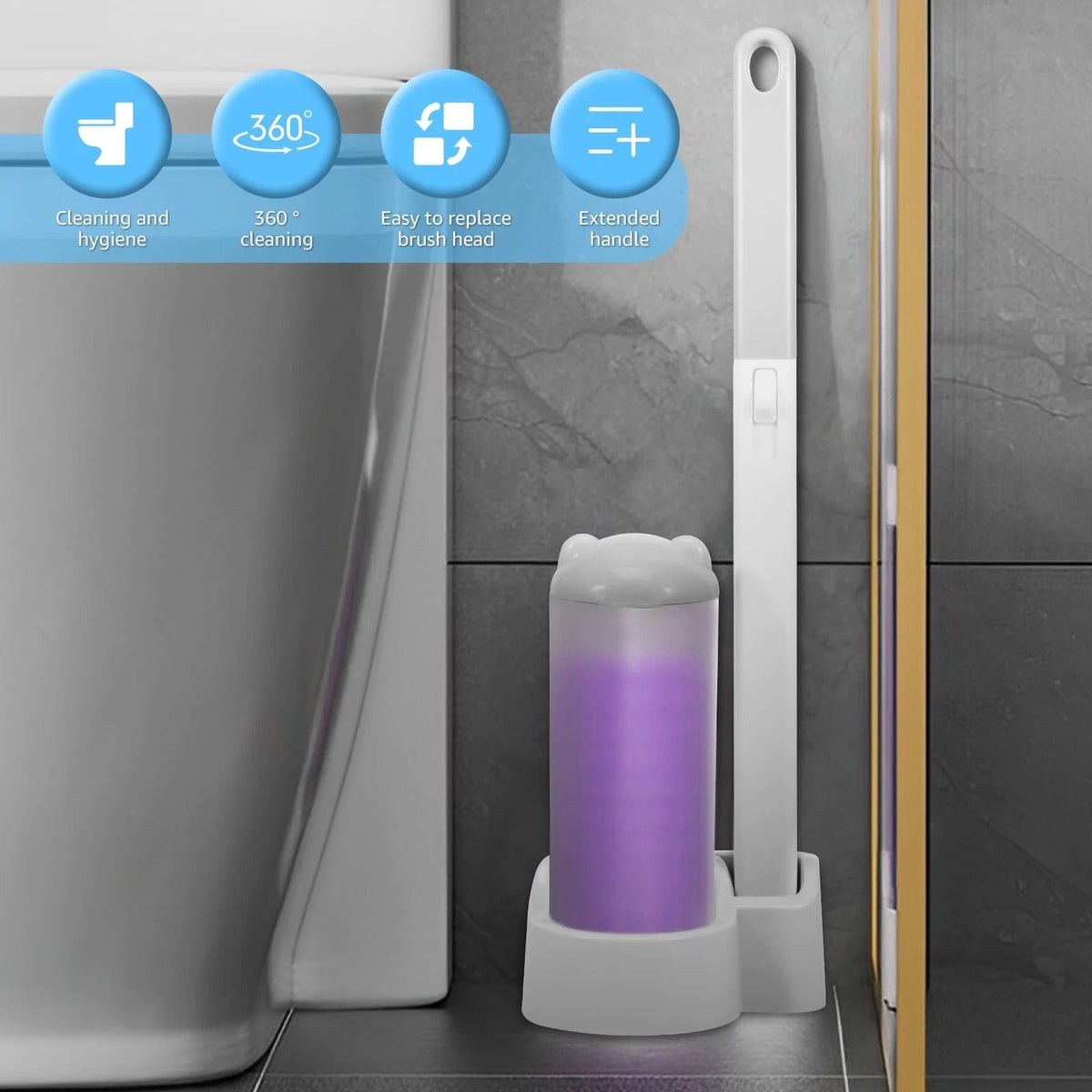ToiletCleaner flexibler Bürstenkopf