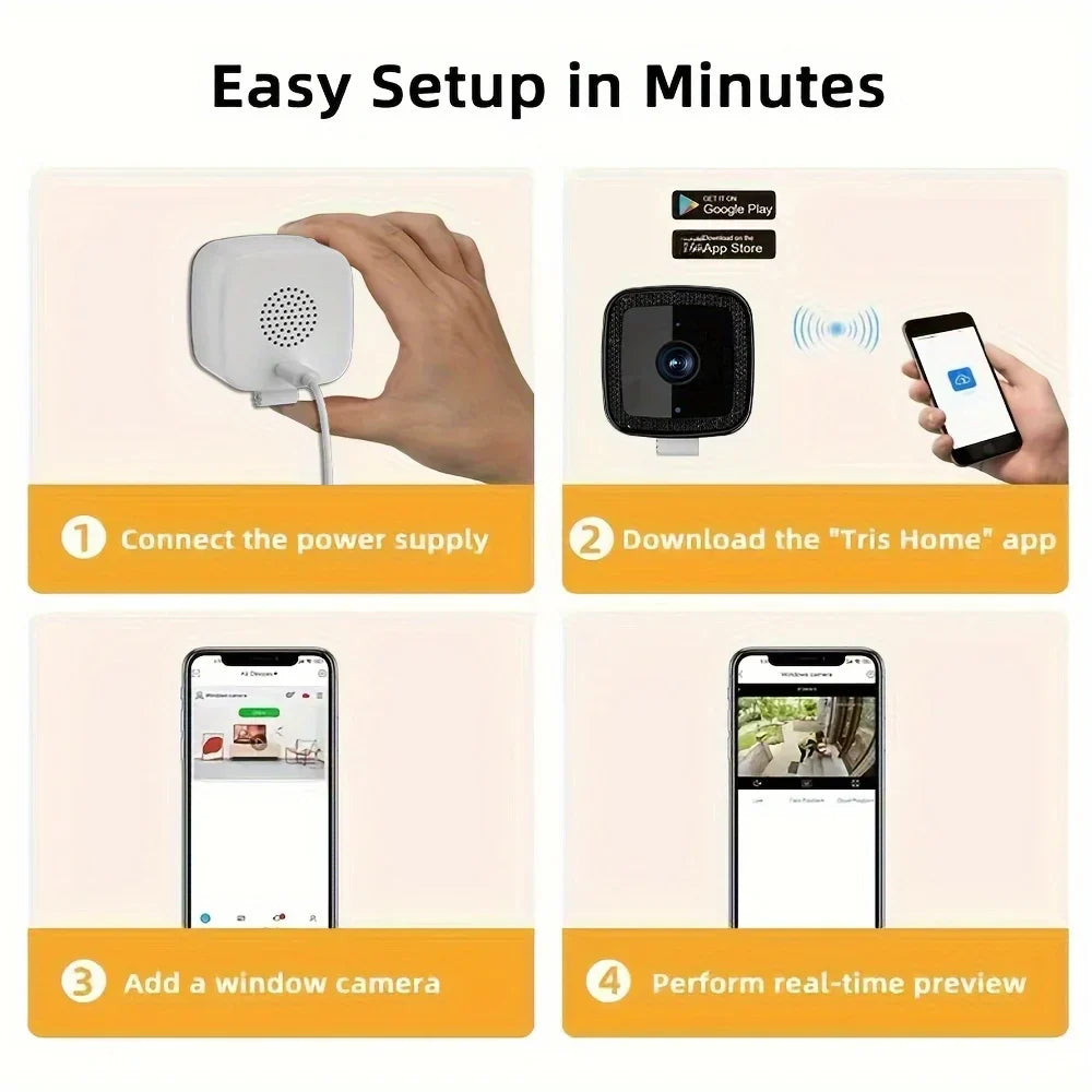 SecurityCamera – 2.4G WiFi Überwachungskamera mit 360° Drehung