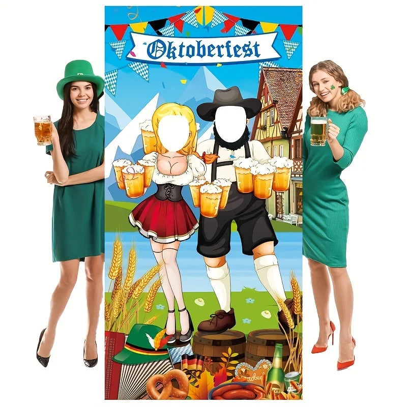 Oktoberfest Foto-Hintergrund, Kellner & Kellnerin Photo Booth