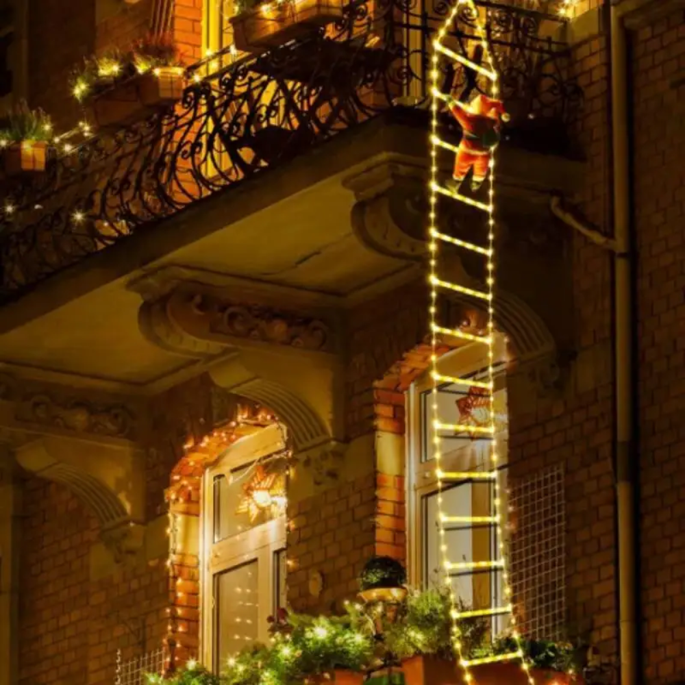 ChristmasLadder – Weihnachtsmann-LED-Leiter für den Außenbereich