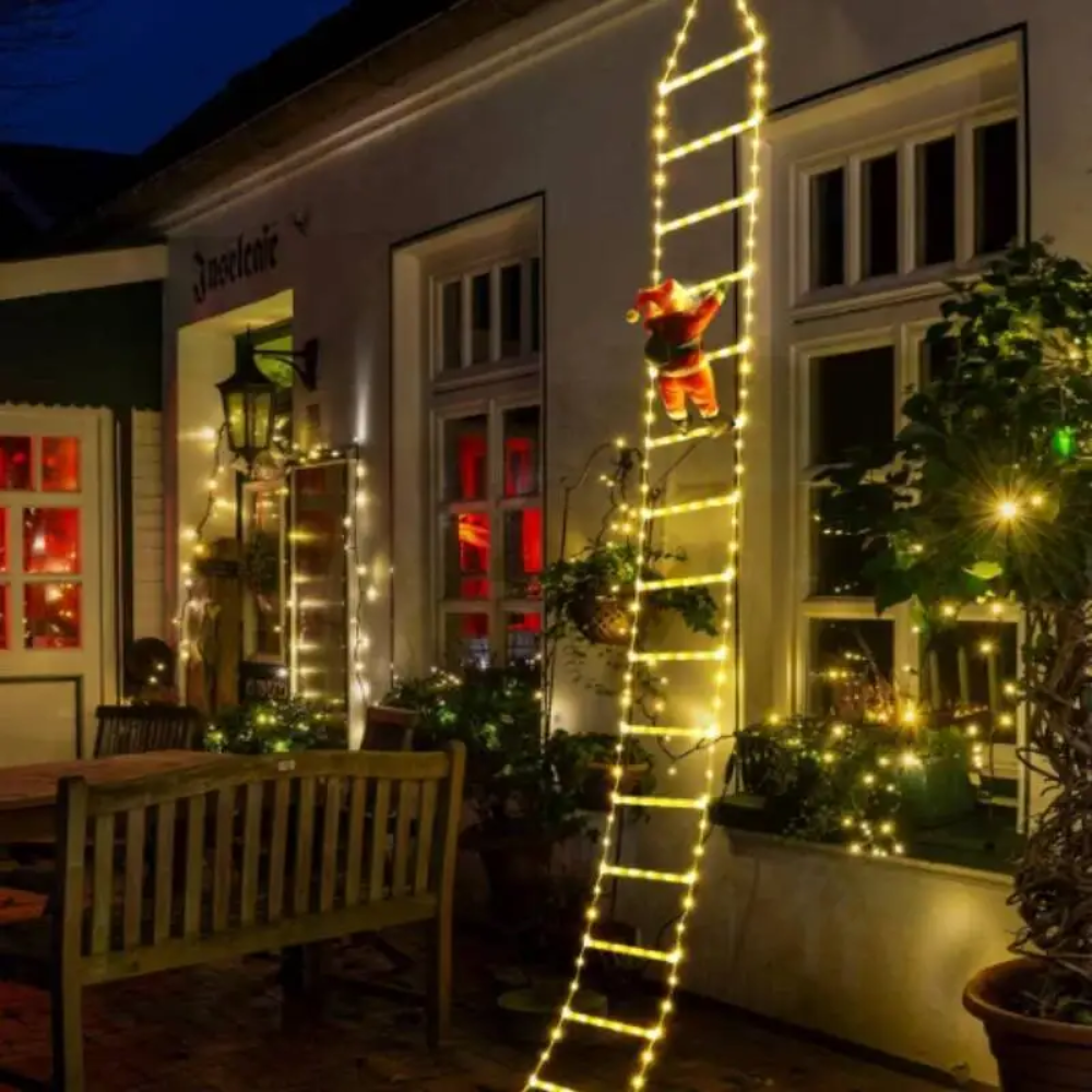ChristmasLadder – Weihnachtsmann-LED-Leiter für den Außenbereich