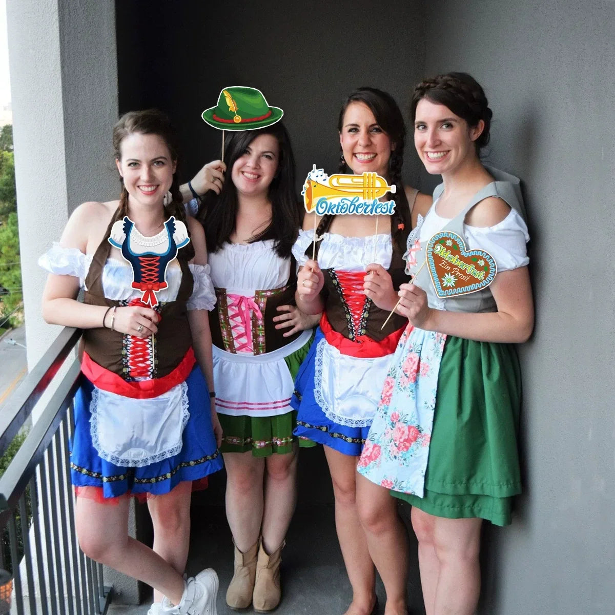 Oktoberfest Foto-Requisiten Set, Photo Booth Props 60-teilig