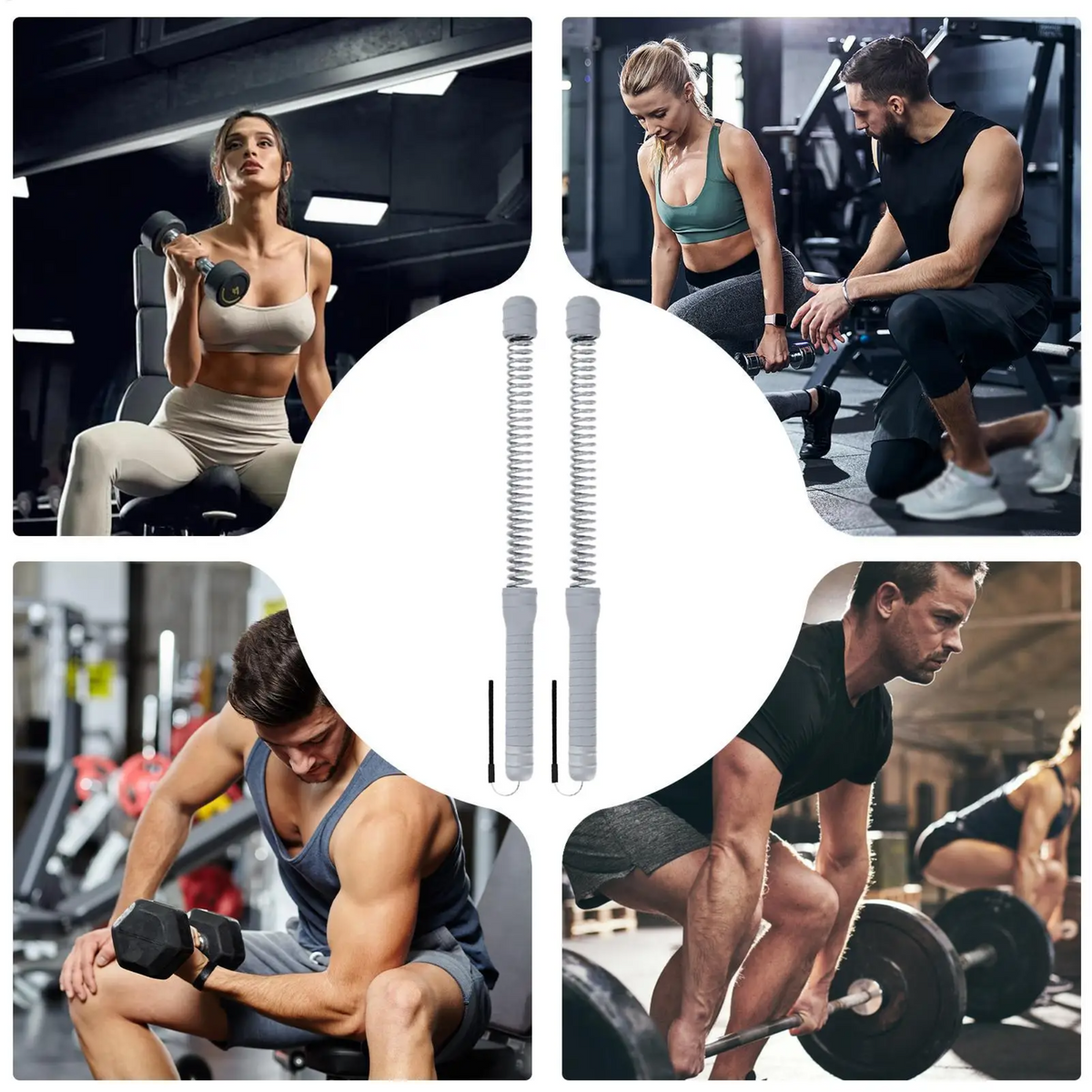 FitnessBar Verstellbarer Feder-Krafttrainer Für Oberkörper