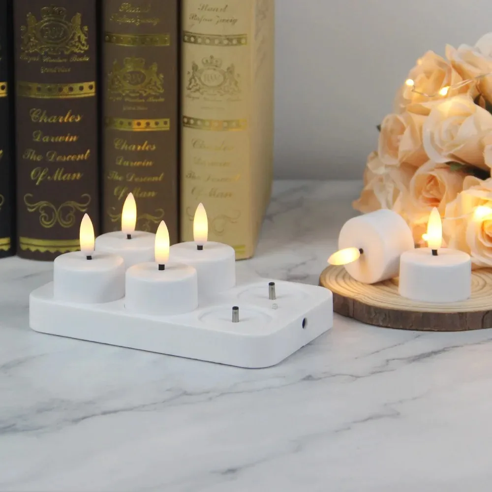 CozyCandles – Wiederaufladbare LED-Teelichter mit Fernbedienung