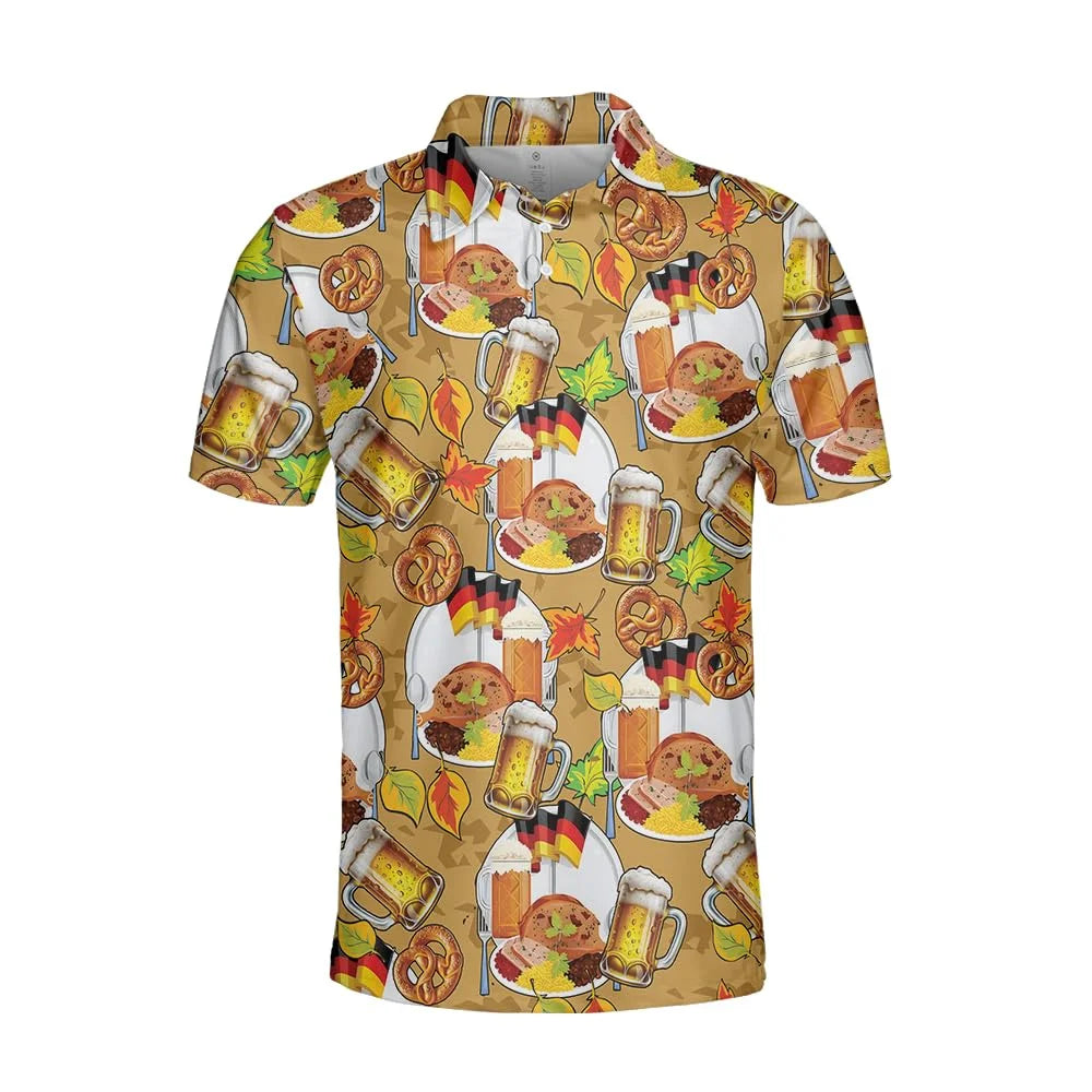 Oktoberfest Poloshirt, Trachten Look Unisex S-4XL