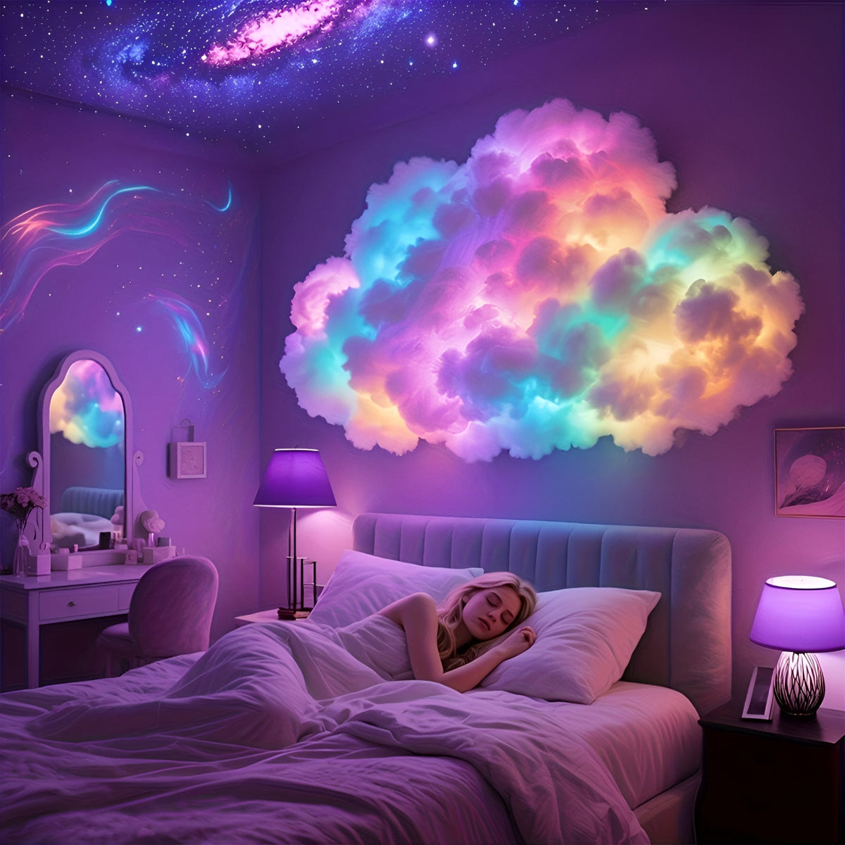 CloudLight LED-Lichterkette Mehrfarbig, Ambiente-Beleuchtung USB