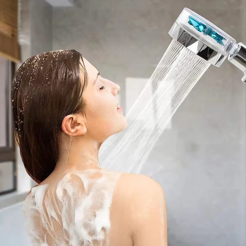 SpinShower 360-Grad Rotierender Hochdruck-Duschkopf