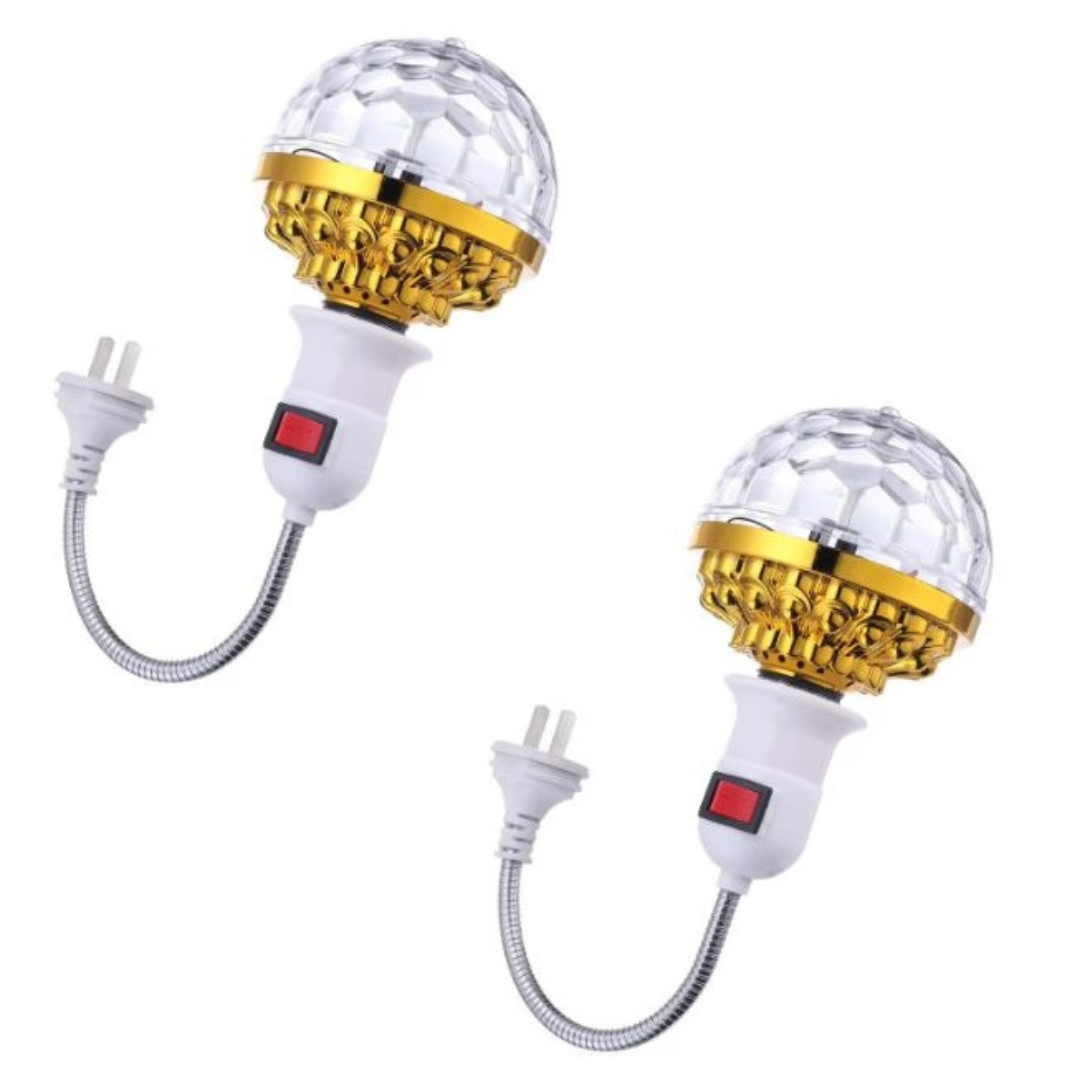 LED Discokugel – Rotierendes Partylicht, 2er Set