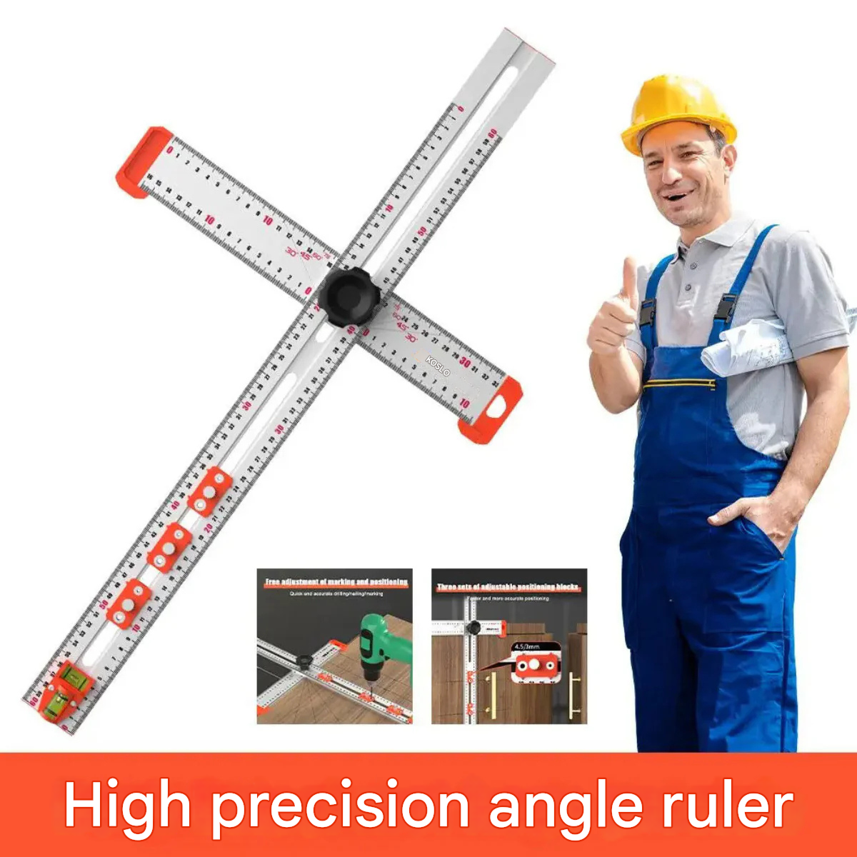 DrillRuler 2-in-1 Bohr-Positionierungslineal