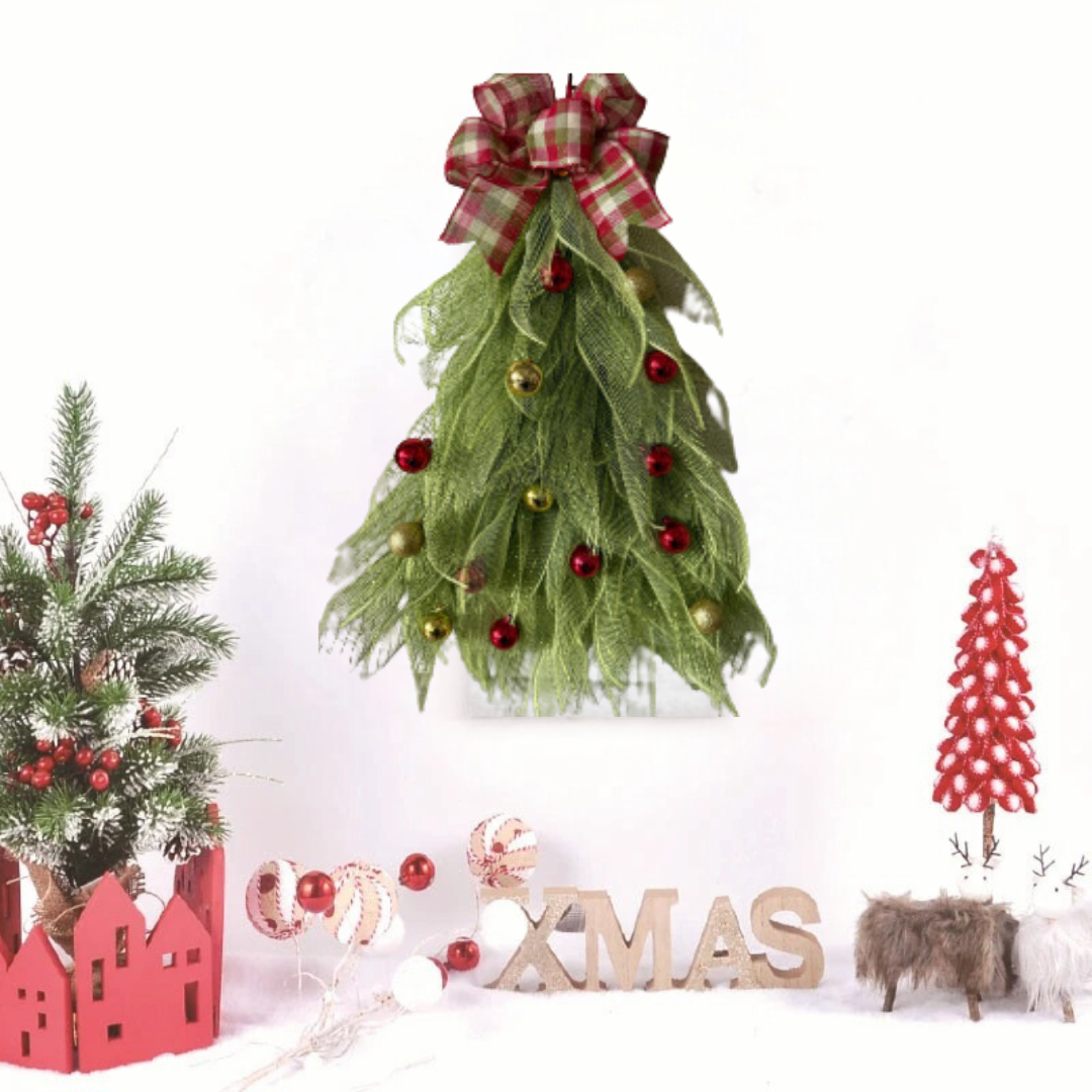 Weihnachtskranz Tür- und Wanddekoration – Klassisches Design