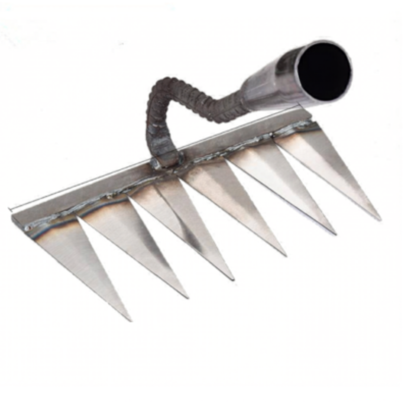 GardenRake Krallenrechen aus Stahl, Frontalansicht