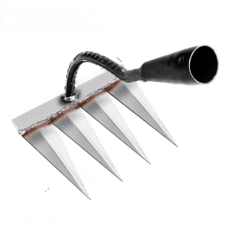 GardenRake mit 4 Zähnen, Stahlkonstruktion