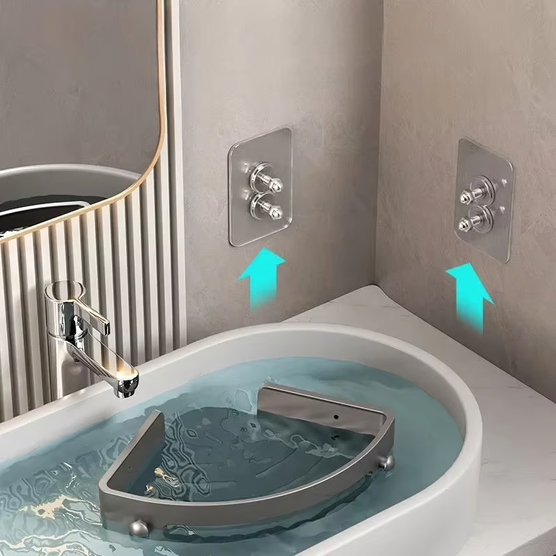 TriangleShelf Stanzfreies Eckregal Für Dusche Und Bad