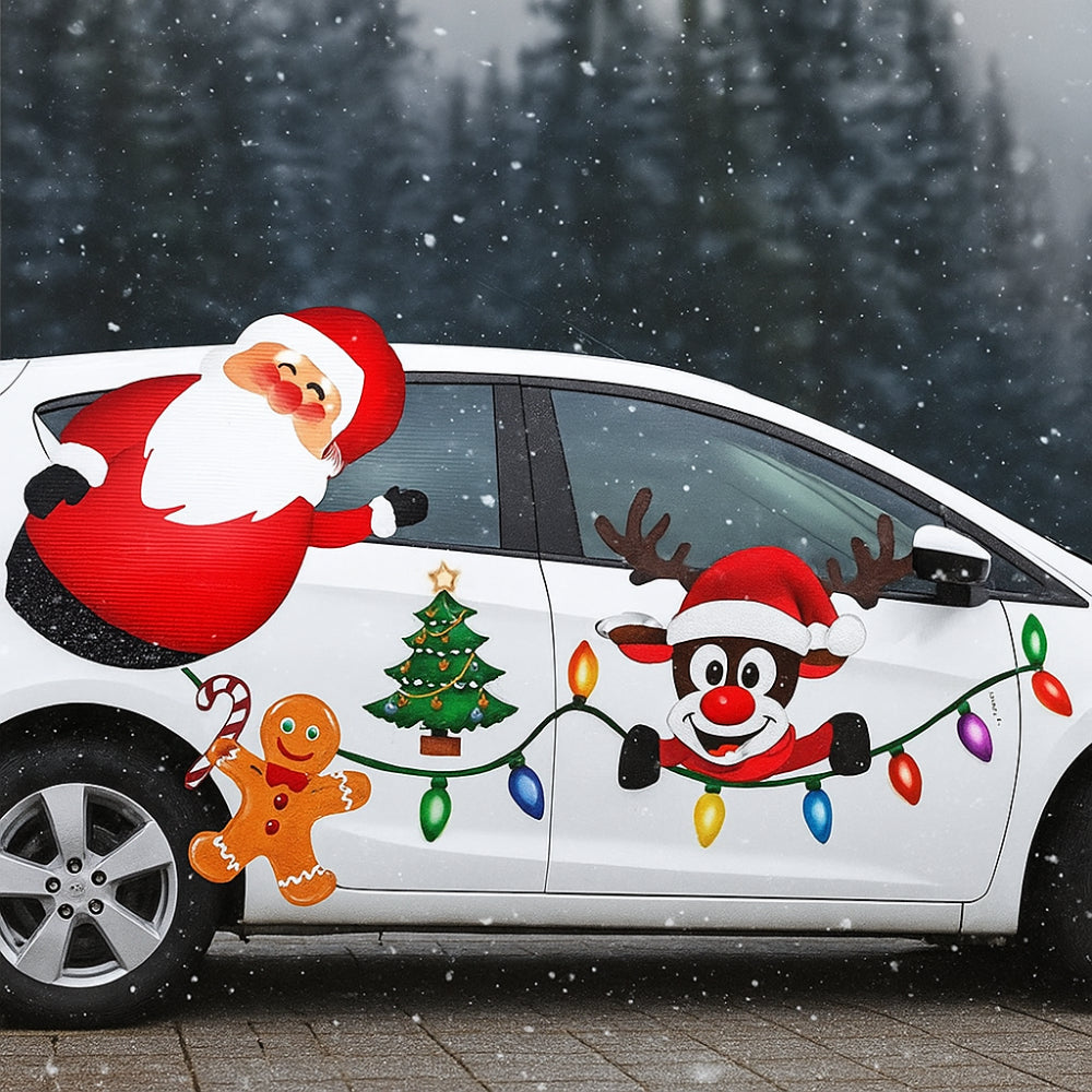 Magnetische Weihnachtslichter Auto – Reflektierendes Deko-Set Außen