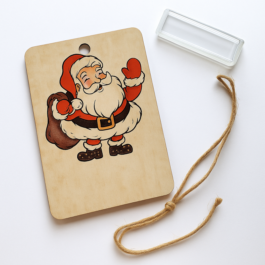 Geldgeschenk Halter Holz – Weihnachtskarte handgefertigt