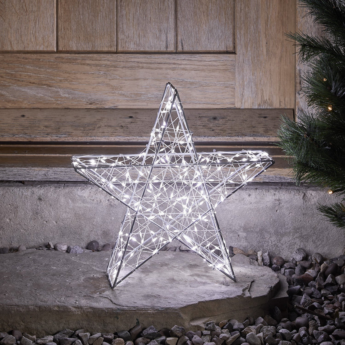 LED-Stern Bicolor Weihnachtsdeko – Außen 35 cm