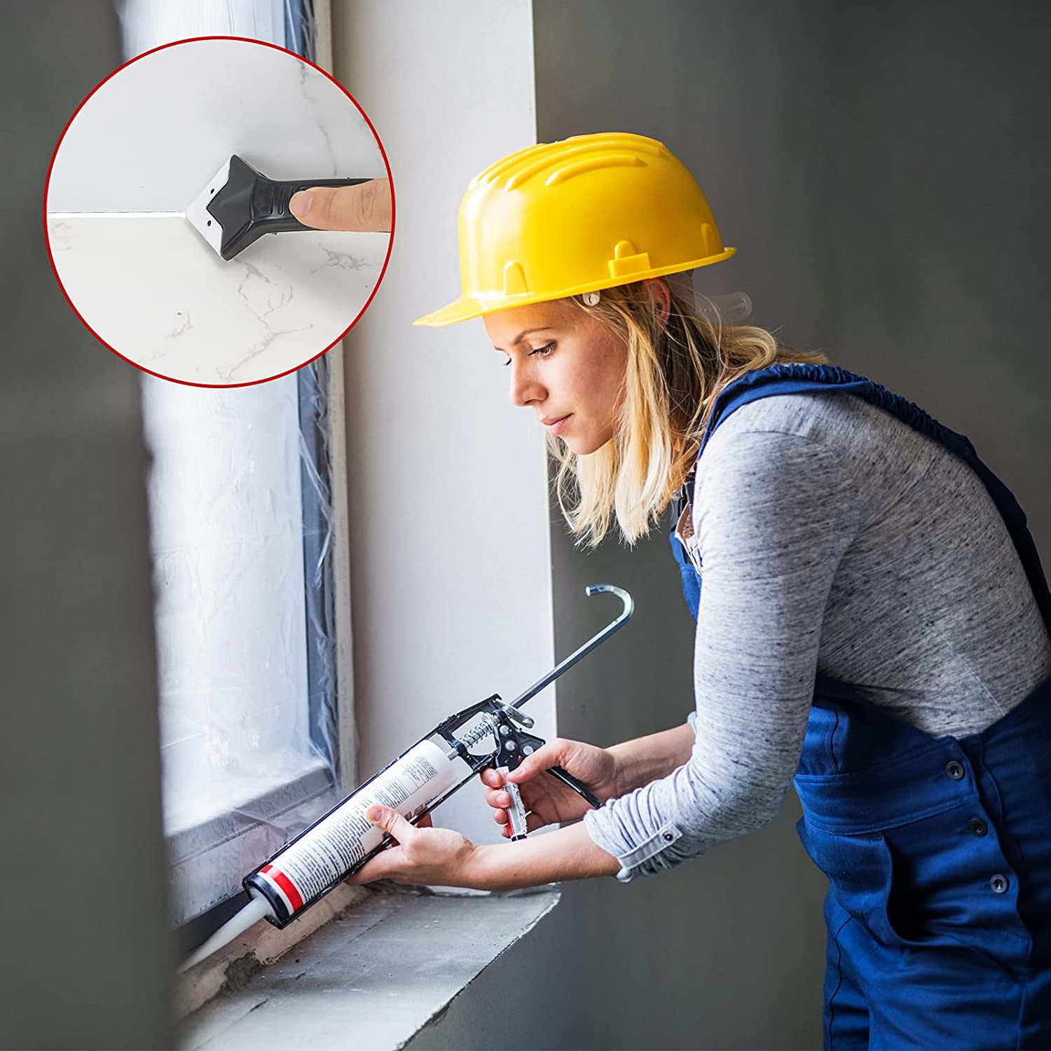 SealFix – Dichtmittel-Werkzeug für Glatte Silikonfugen, 2er Set