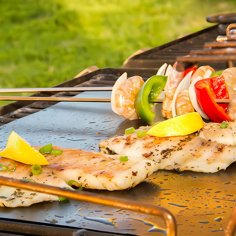 Maßtabelle der GrillMat mit allen verfügbaren Längen
