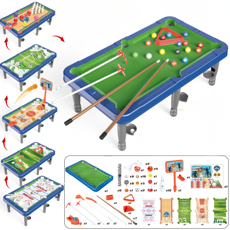 MiniArena 6-in-1 Tragbarer Mini-Spieltisch Für Familien