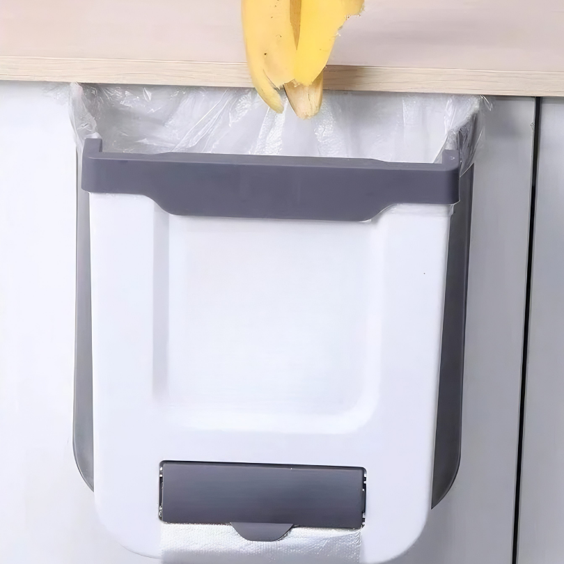 TrashHolder – Faltbarer Mülleimer-Halter für Schranktüren
