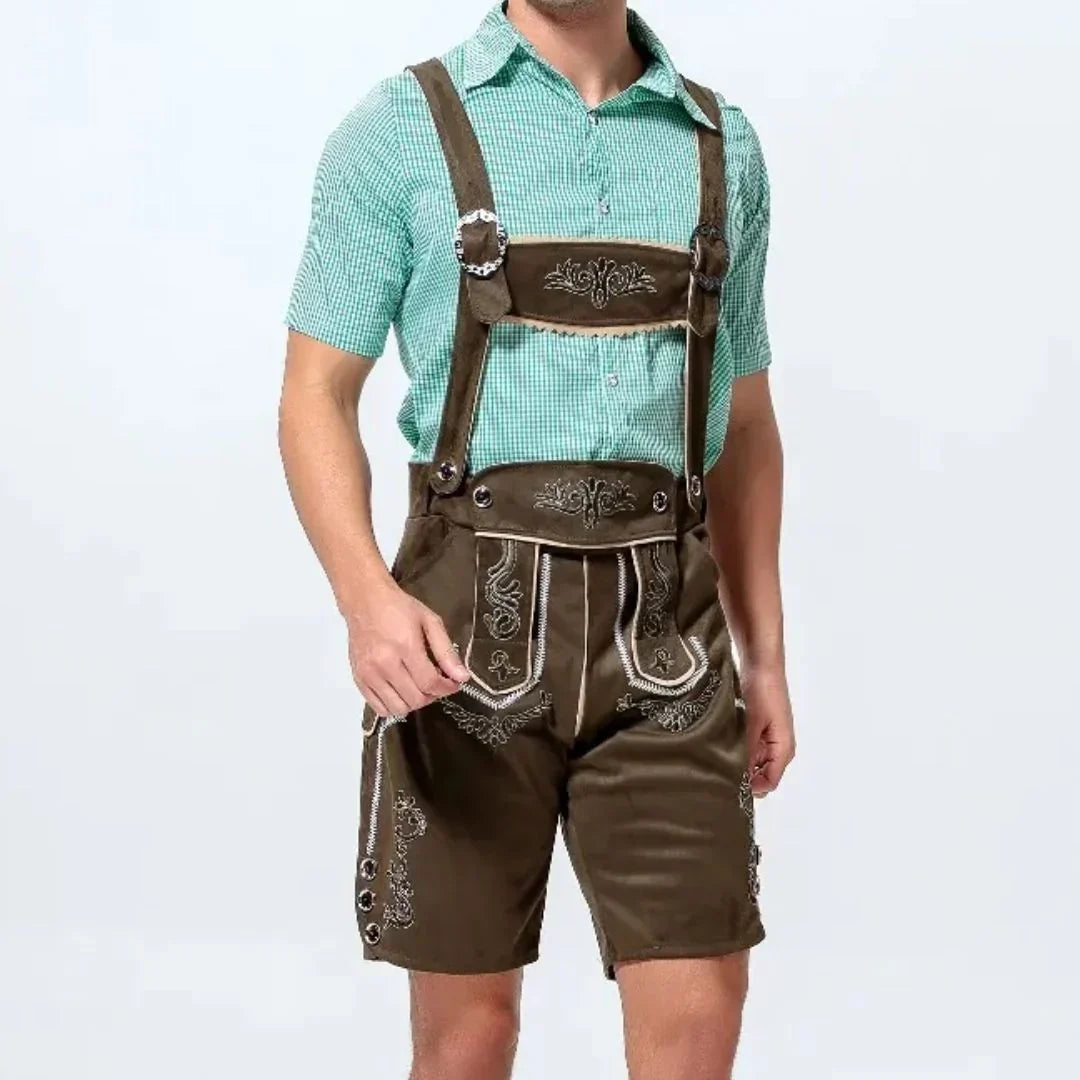 Lederhose Herren Oktoberfest, Trachten Lederhose Bayerischer Stil