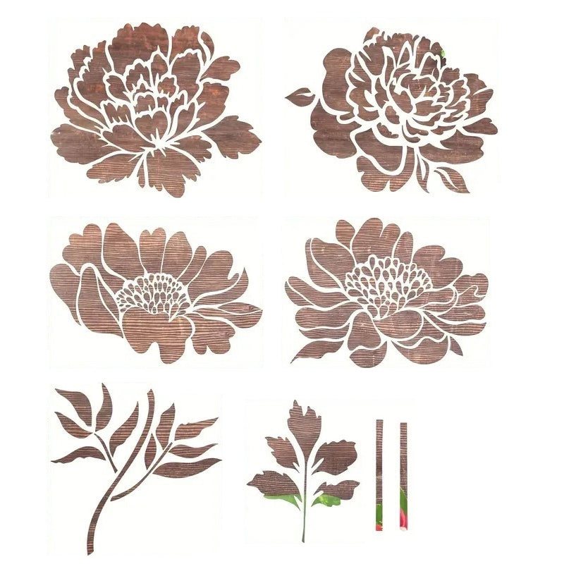 FlowerDecor – Wiederverwendbare DIY-Wandschablonen