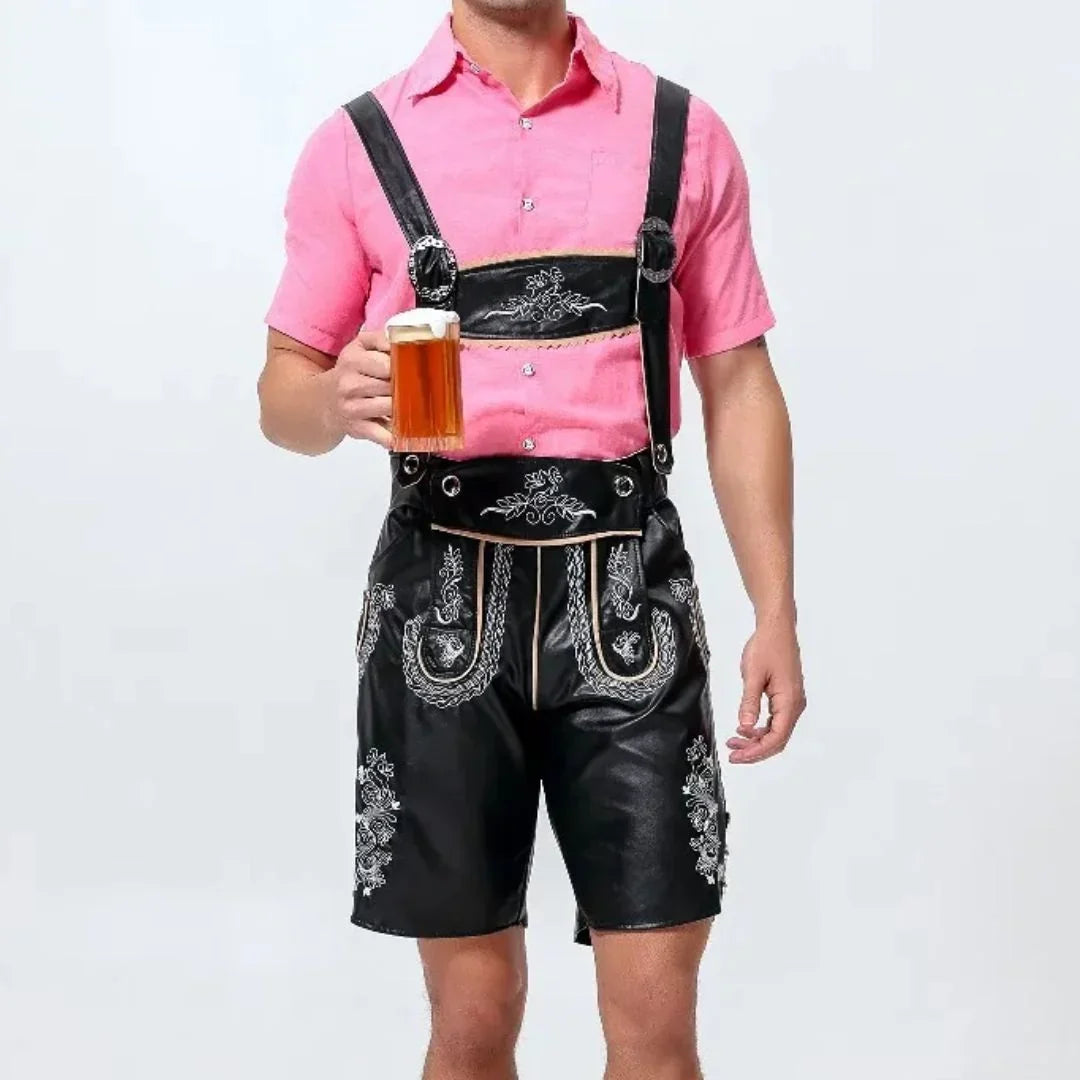 Lederhose Herren Oktoberfest, Trachten Lederhose Bayerischer Stil