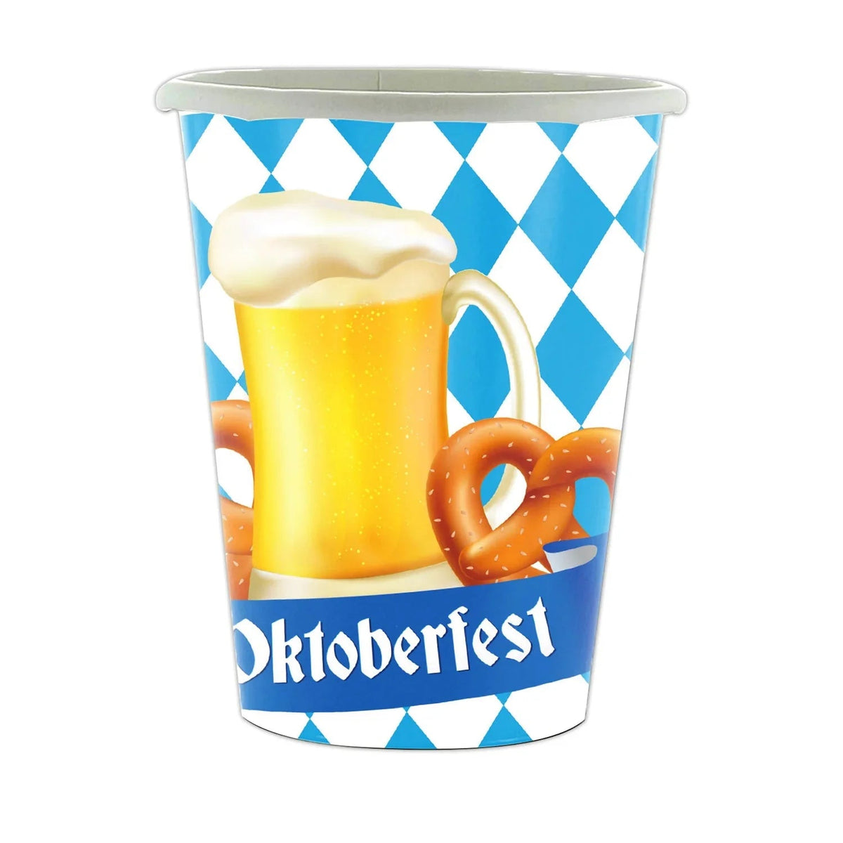 Oktoberfest Partygeschirr-Set für 12 Personen, Einweg mit Tischdecke