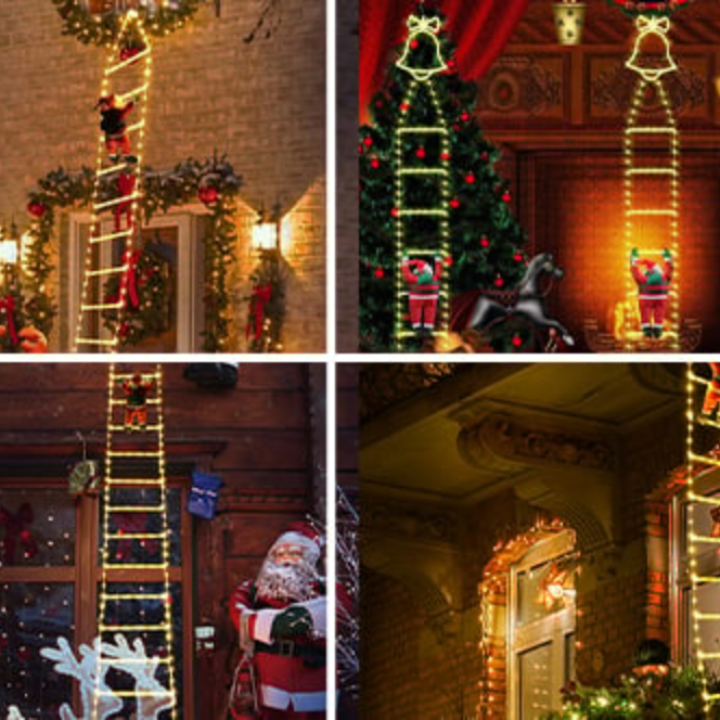 ChristmasLadder – Weihnachtsmann-LED-Leiter für den Außenbereich