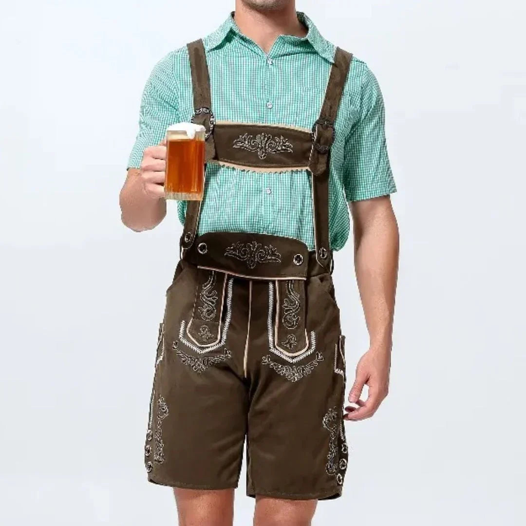Lederhose Herren Oktoberfest, Trachten Lederhose Bayerischer Stil