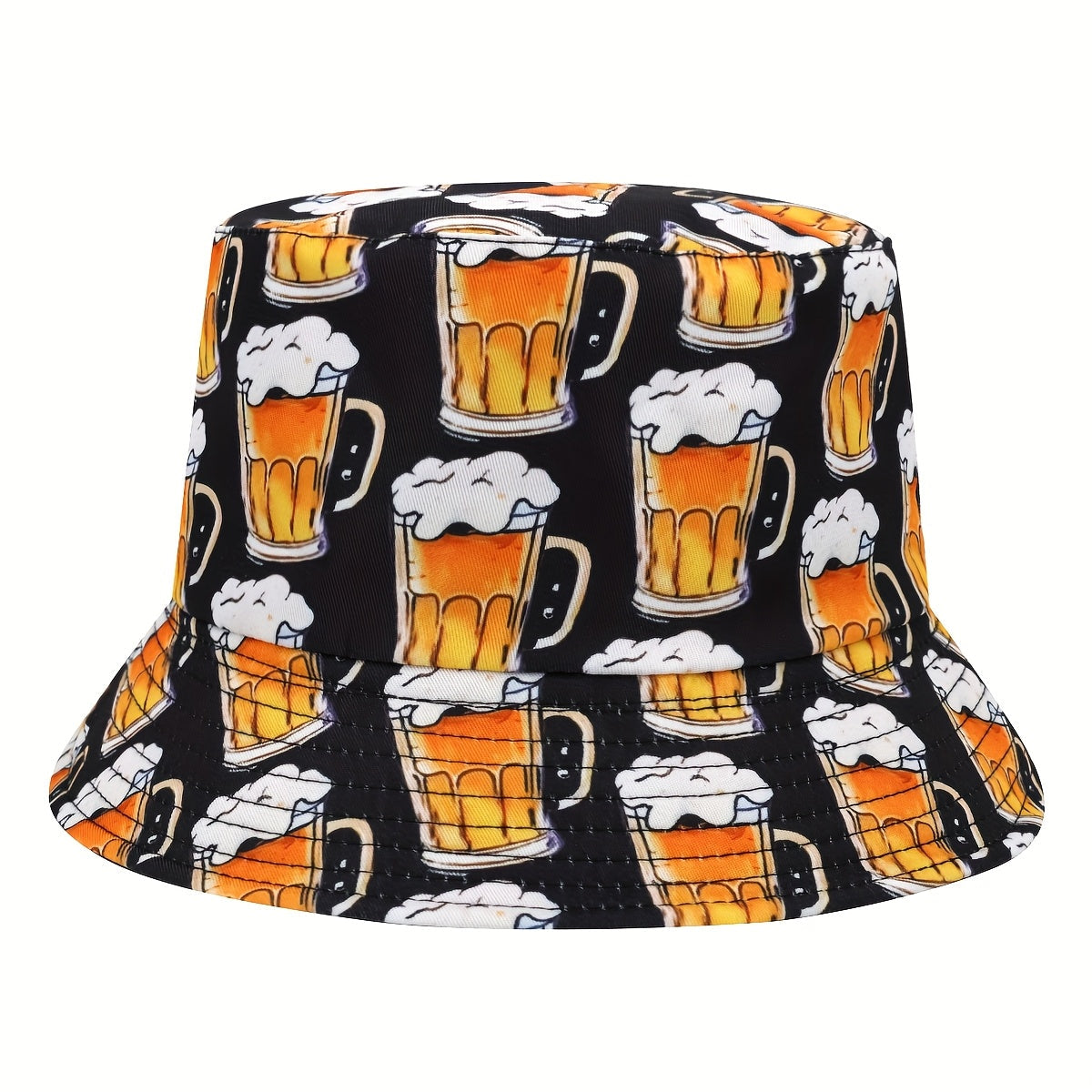Oktoberfest Bucket Hat Bierprint, Unisex Fischerhut Wiesn