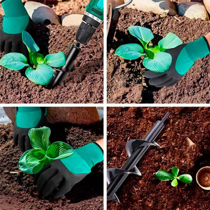 GardenAuger – Bohraufsatz für Pflanzlöcher, Gartenschnecke