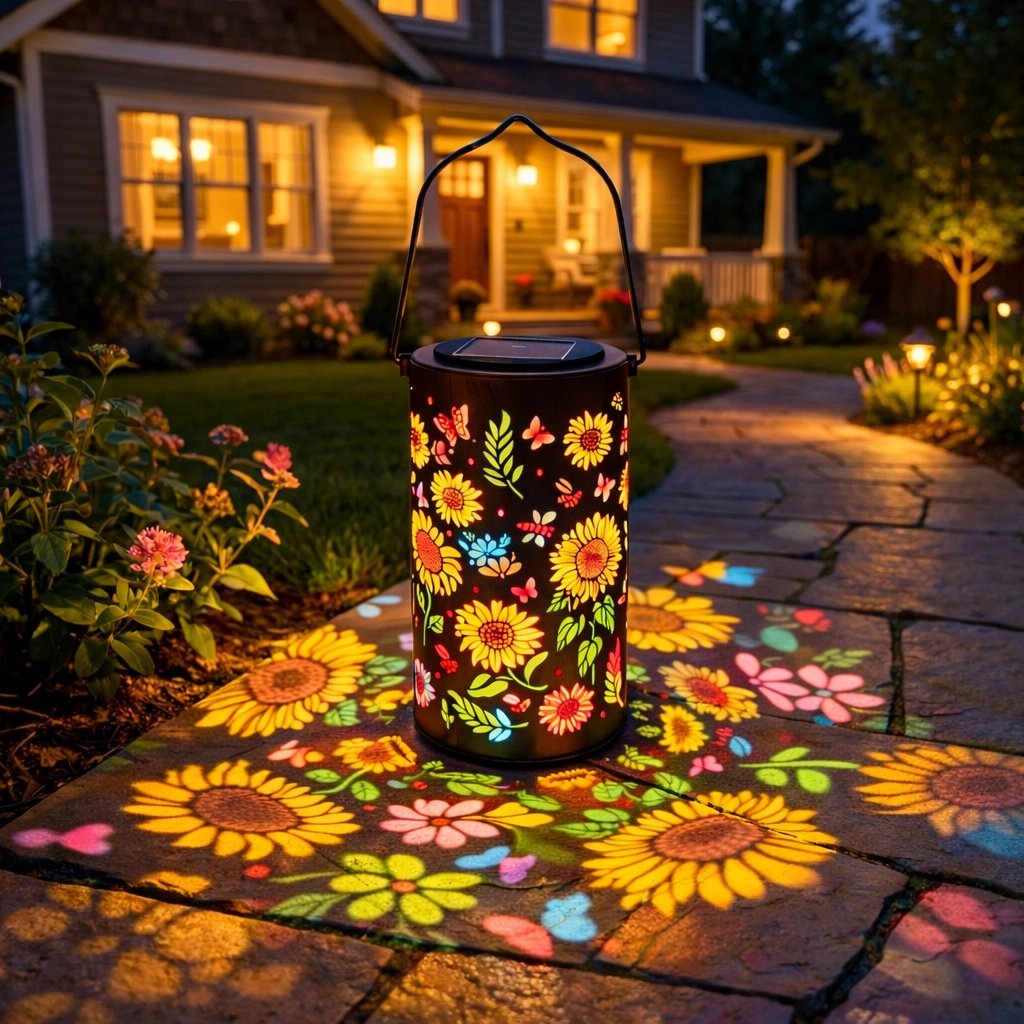 SunflowerLamp – Solar-Gartenleuchte mit Sonnenblumen-Design