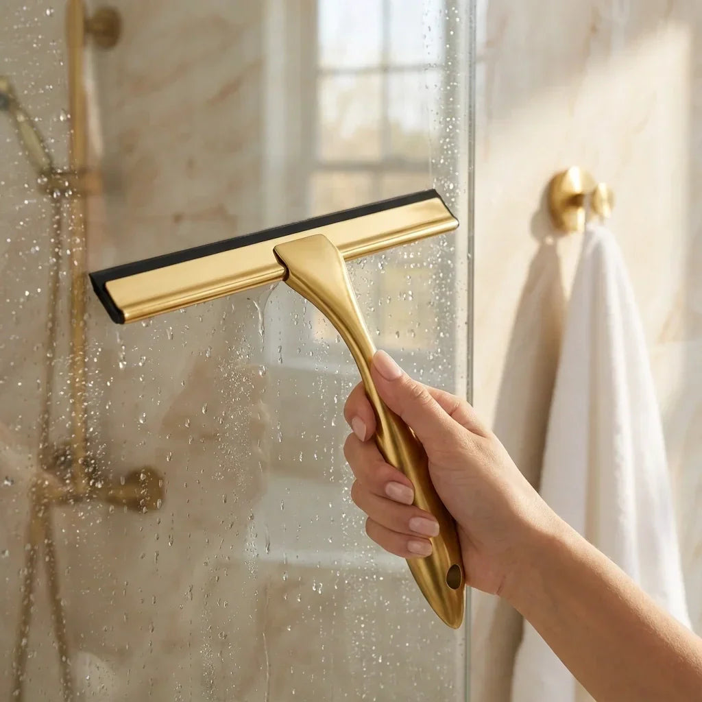 MultiSqueegee Fensterabzieher Edelstahl, Streifenfreie Glasreinigung