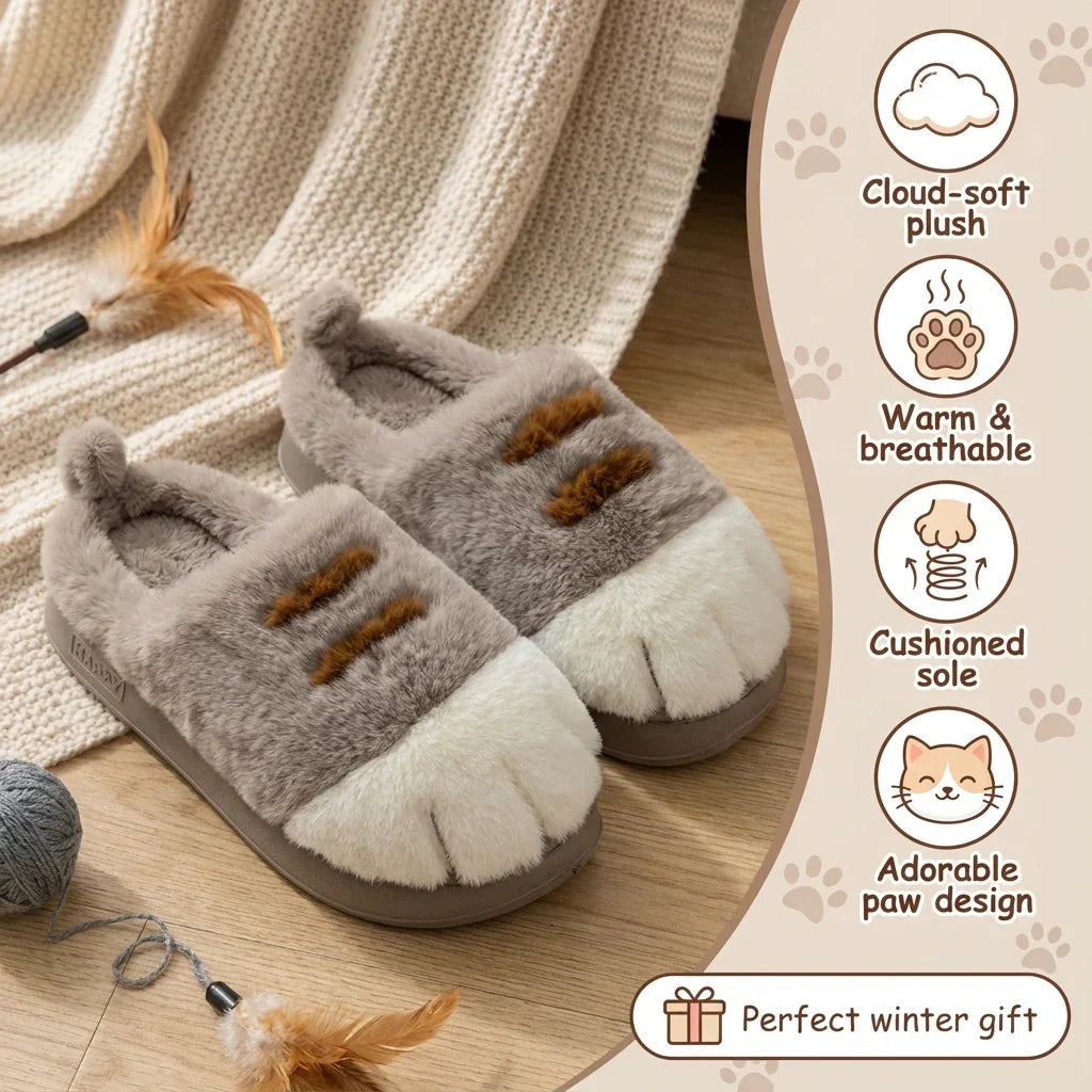 Happy PawSlippers Eigenschaften Plueschkomfort und Sohle