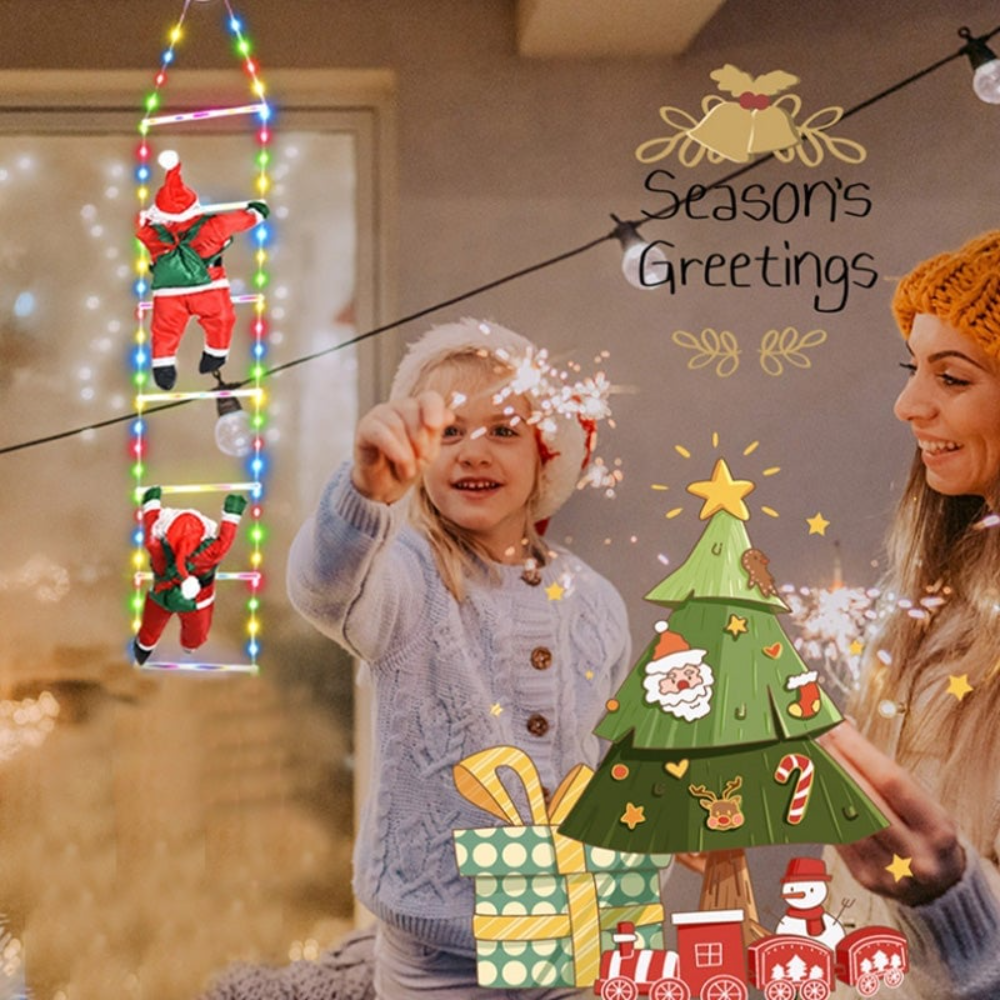 ChristmasLadder – Weihnachtsmann-LED-Leiter für den Außenbereich
