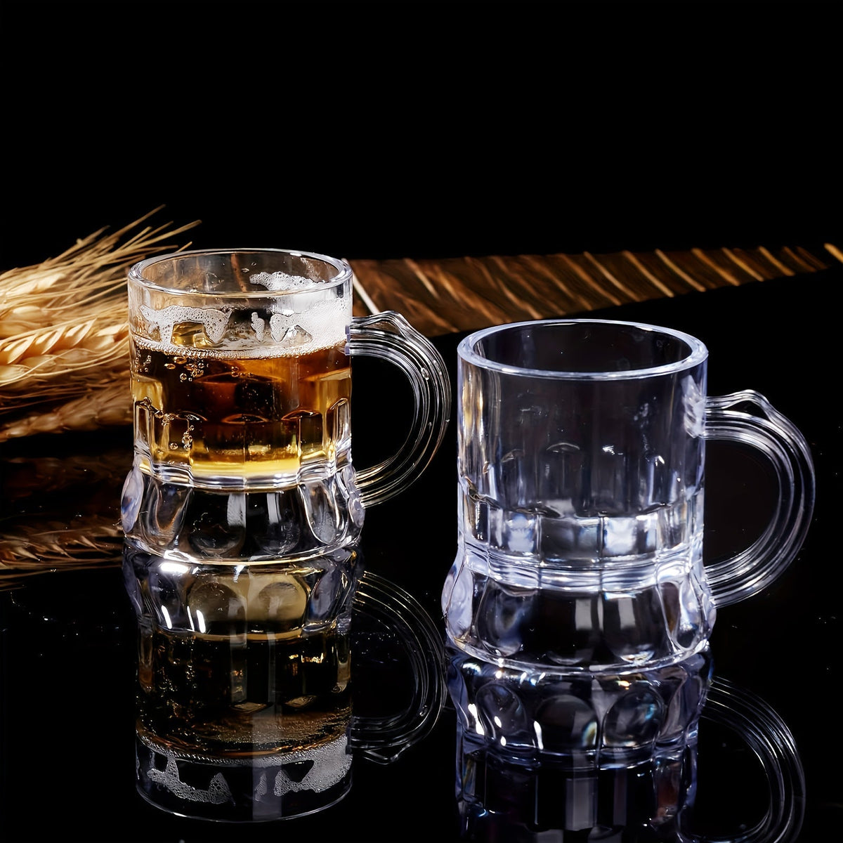 Mini Bierkrüge Oktoberfest Shotgläser, Klar Kunststoff 30er-Set